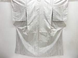 竹笹模様織り出し西陣お召着物